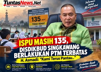 ISPU Masih 135, Disdikbud Singkawang Berlakukan PTM Terbatas, H. Asmadi: “Kami Terus Pantau..”