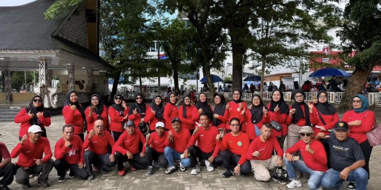 Cerita Siantar Dulu (CSD) Gelar Jalan Sehat, Senam Haornas, dan Touring Sepeda Motor ke Pemandian Kali Wetan