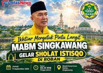 Ikhtiar Mengetuk Pintu Langit, MABM Singkawang Gelar Sholat Istisqo di Roban