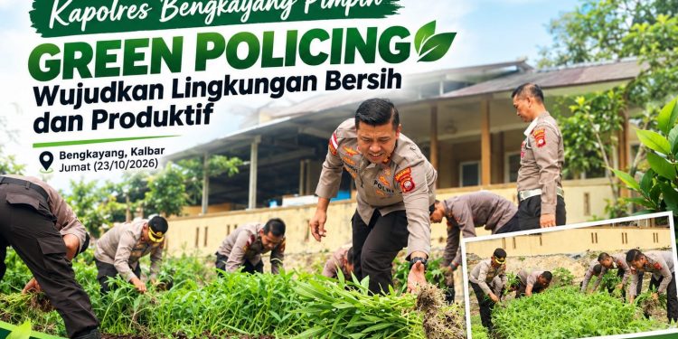 Kapolres Bengkayang Pimpin Green Policing, Wujudkan Lingkungan Bersih dan Produktif