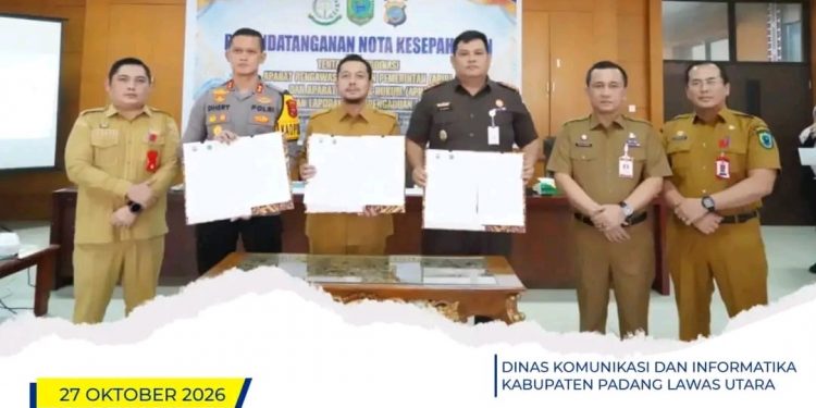Pemkab Padang Lawas Utara Bersama Kejaksaan Negeri dan Polres Paluta Tandatangani Nota Kesepahaman