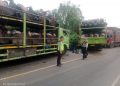 Tabrakan Beruntun Tiga Truk di Jalinsum Asam Jawa, Sat Lantas Polres Labusel Gerak Cepat Pastikan Arus Lalin Terkendali