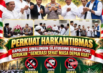 Perkuat Harkamtibmas, Kapolres Simalungun Silaturahmi dengan PCNU, Serukan “Generasi Sehat Masa Depan Kuat”
