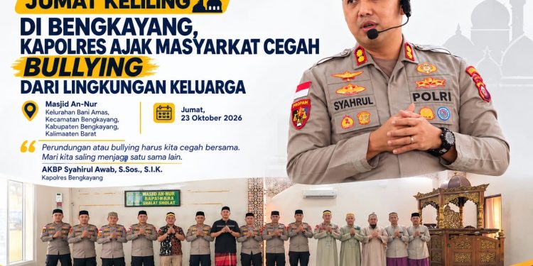 Jumat Keliling di Bengkayang, Kapolres Ajak Masyarakat Cegah Bullying dari Lingkungan Keluarga
