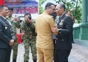 Bupati Labusel Hadiri HUT ke-81 TNI di Makodim 0209/Labuhanbatu