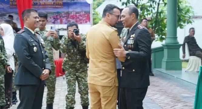Bupati Labusel Hadiri HUT ke-81 TNI di Makodim 0209/Labuhanbatu