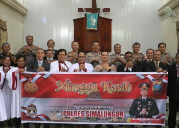 Kapolres Simalungun Sambangi Jemaat HKBP Serbelawan, Perkuat Polisi Bersama Masyarakat