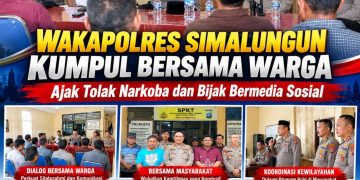Sejalan Komitmen Kapolri Berantas Narkoba, Polres Simalungun Gelar Deklarasi “Polisi Bersama Masyarakat Menolak Narkoba”