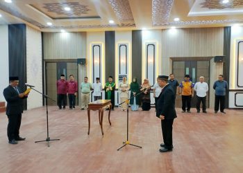 Wakil Bupati Aceh Tamiang Ismail, Resmi Melantik Rahimmuddin Amin, Sebagai Sekwan DPRK