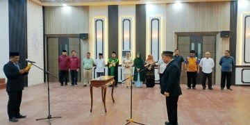 Wakil Bupati Aceh Tamiang Ismail, Resmi Melantik Rahimmuddin Amin, Sebagai Sekwan DPRK